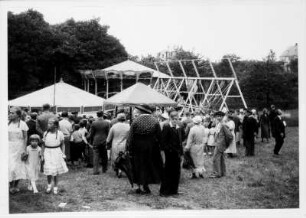 Bergbier-Fest 4.-6. Juli 1936. Festplatz mit Schaustellern bei Weißig : Freital. Bergbier-Fest 4.-6. Juli 1936. Festplatz mit Schaustellern bei Weißig