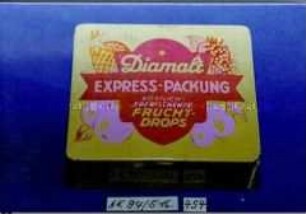 Blechdose für Fruchtdrops "Diamalt EXPRESS-PACKUNG"
