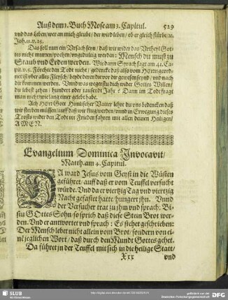 Evangelium Dominica Invocavit, Matth. am 4. Capitul