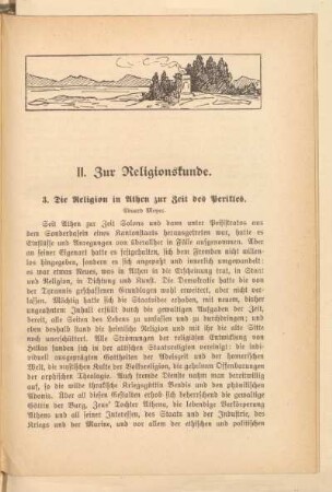II. Zur Religionskunde