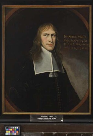 Bildnis des Johannes May, 1673-1682 und 1686-1693 Professor der hebräischen Sprache in Marburg (gest. 1693)