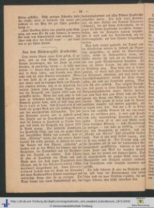 Aus dem Sündenregister Frankreichs.