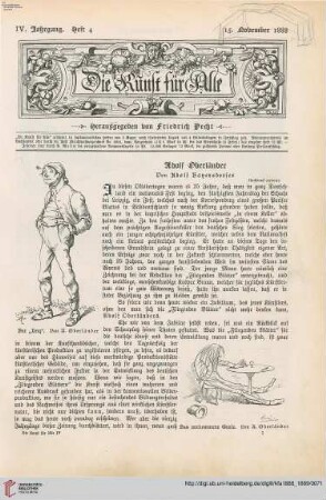 Heft 4 (15. November 1888)