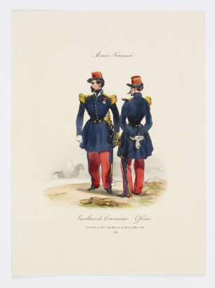 Tirailleurs de Constantine. Officiers, Blatt 103 der Folge "Französische Armee"