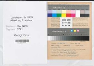 Entnazifizierung Ernst Georgi, geb. 11.03.1913 (Bueroleiter)