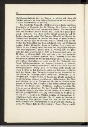 Der französische Vormarsch
