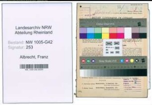 Entnazifizierung Franz Albrecht , geb. 26.01.1903 (Arbeiter)