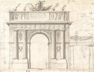 Gärtner, Andreas; München; Illuminations-Dekoration, Varianten - Aufriss