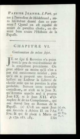 Chapitre VI. Continuation du même sujet.