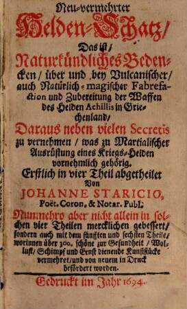 Neu vermehrter Helden-Schatz
