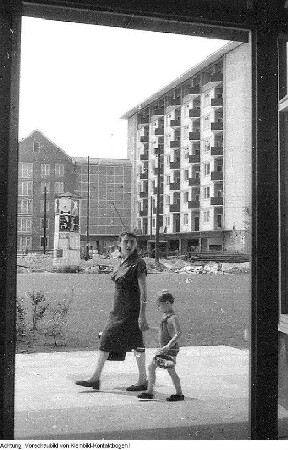 Dresden Striesen. Bau, Januar 1958 - Januar 1959