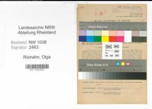 Entnazifizierung Olga Romahn , geb. 31.05.1897 (Hebamme)