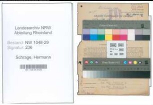 Entnazifizierung Hermann Schrage , geb. 29.08.1913 (Beamter)