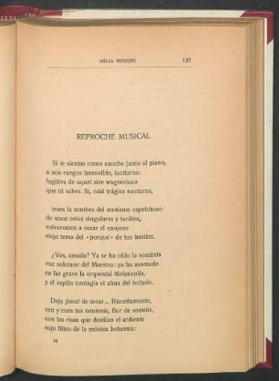 Reproche musical