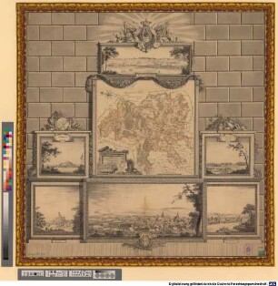 Carte von den beiden Ober-Aemter Zweybrucken und Hombourg - BSB Cod.icon. 180 tn
