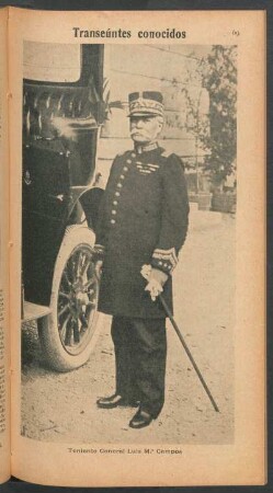 Transeúntes conocidos - Teniente General Luis M. Campos - [Fotografía]