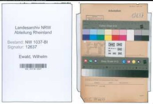 Entnazifizierung Wilhelm Ewald , geb. 25.10.1888 (Studiendirektor)