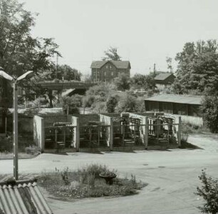 VE Braunkohlenkombinat Senftenberg, Brikettfabrik Sonne (I 1952-1954, II 1961-1962). Freiluft-Elektroschaltanlage : Freienhufen. VE Braunkohlenkombinat Senftenberg, Brikettfabrik Sonne (I 1952-1954, II 1961-1962). Freiluft-Elektroschaltanlage