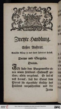 Zweyte Handlung