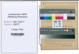 Entnazifizierung Paul Lange , geb. 03.01.1895 (Ingenieur)