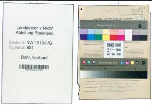 Entnazifizierung Gerhard Dohr , geb. 20.03.1909 (Verwaltungsangestellter)