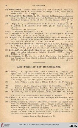Das Zeitalter der Renaissance (Nr. 982-1363)
