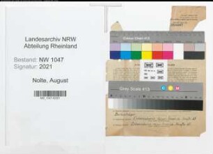 Entnazifizierung August Nolte , geb. 09.08.1892 (Lehrer)