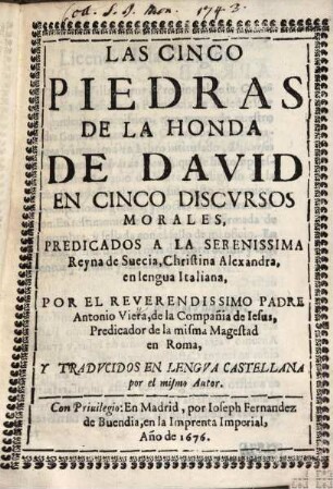 Las cinco Piedras de la honda de David
