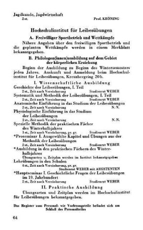 Hochschulinstitut für Leibesübungen