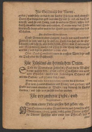 Für verzauberte Liebe/ und Impotentiam.