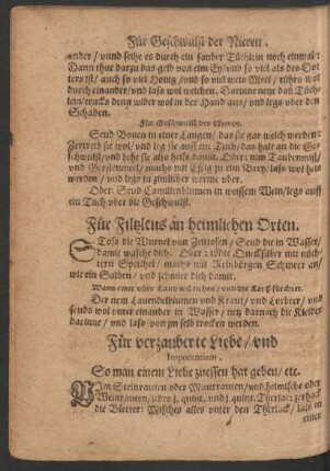 Für verzauberte Liebe/ und Impotentiam.