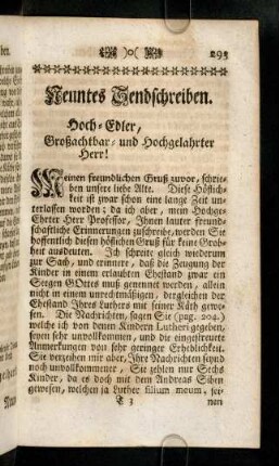 293-304, Meinen freundlichen Gruß zuvor, ...