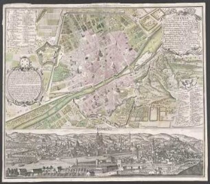 Florenz, Stadtplan und Stadtansicht