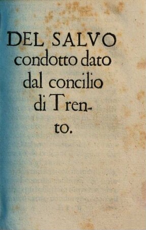 Del concilio di Trento