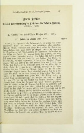 Zweite Periode. Von der Wiederherstellung des Kaisertums bis Rudolf v. Habsburg (800 [814] - 1273)