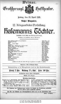 Hasemanns Töchter