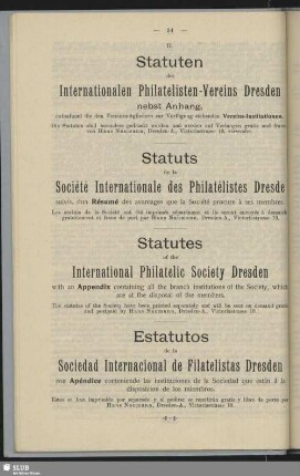 Statutes of the Society