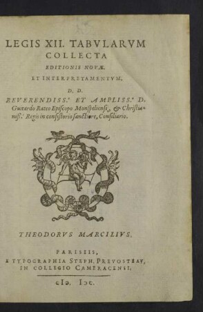 Legis XII. Tabvlarvm Collecta Editionis Novae Et Interpretamentvm