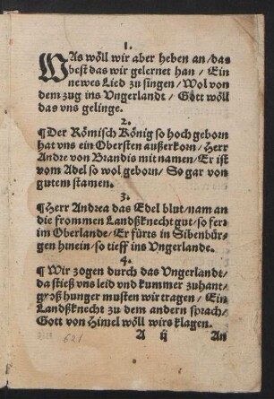 WAS wöll wir aber heben an/ das || best das wir gelernet han/