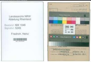 Entnazifizierung Heinz Friedrich , geb. 15.05.1918 (Arzt)