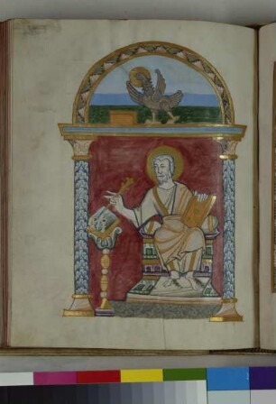 Guntbald-Evangeliar — Der Evangelist Johannes, Folio fol. 204v