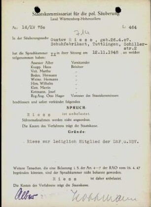 Riess, Gustav