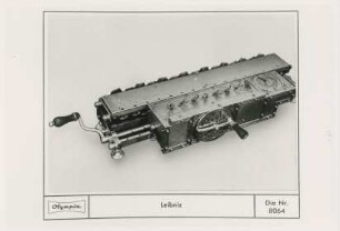 Geschichtliche Entwicklung der Rechenautomaten. Gerät von Gottfried Wilhelm Leibniz aus dem Jahr 1671