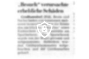 "Besuch" verursachte erhebliche Schäden
