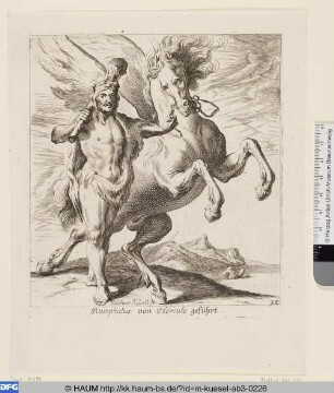 Bucephalus von Hercule geführt
