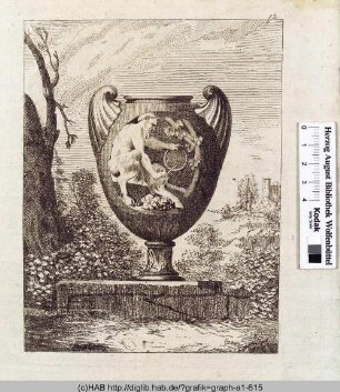 Vase mit Satyr.