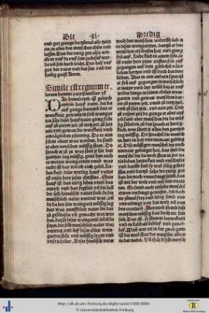 XI. Simile est regnum celorum - XV. Si quis sitit veniat ad me.