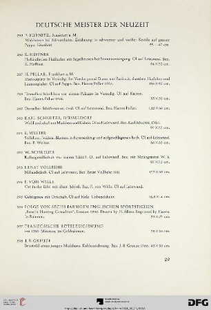 Deutsche Meister der Neuzeit (Nr. 285-298)