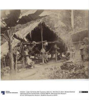Indianer - Lager. Demerara (Brit. Guayana)