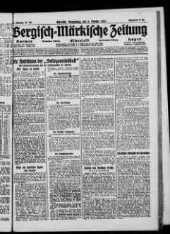 Bergisch-märkische Zeitung. 1924-1938